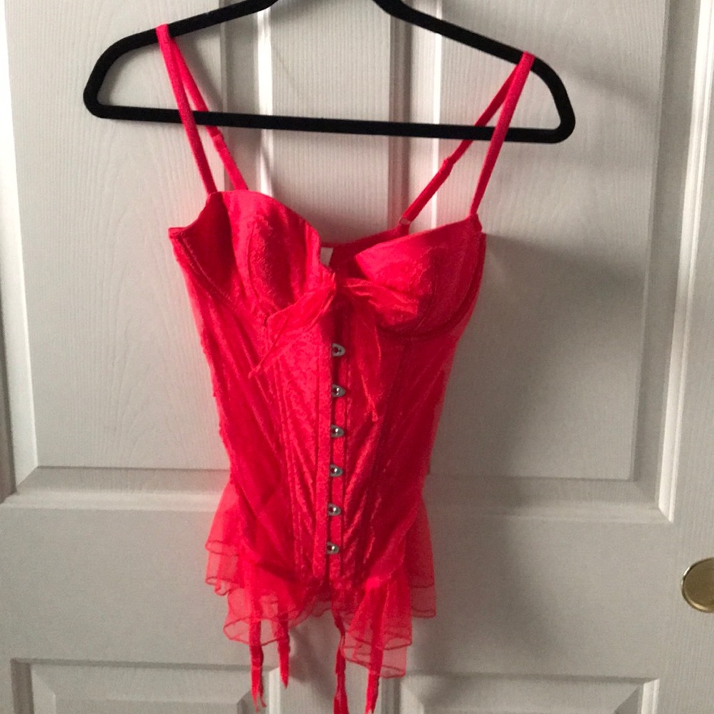 Victoria Secret Red Lingerie Corset